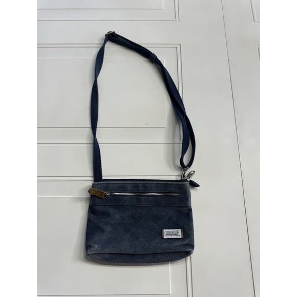 Travelon Anti Theft Heritage Crossbody Denim Blue RFID/Slash Proof - Picture 2 of 4